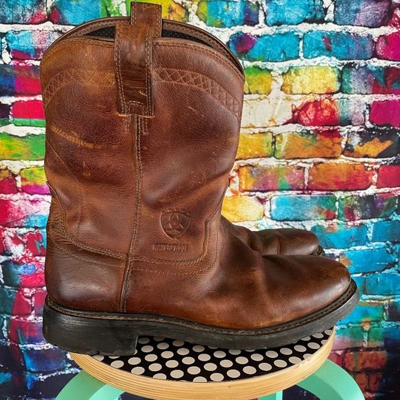 Ariat Leather Work Boots Waterproof Oil 
